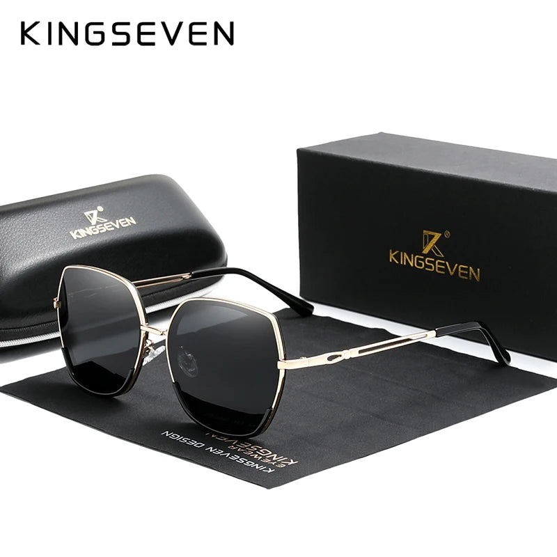 Chic Women's Gradient Polarized Sunglasses - Luxury Design for Elegant Style