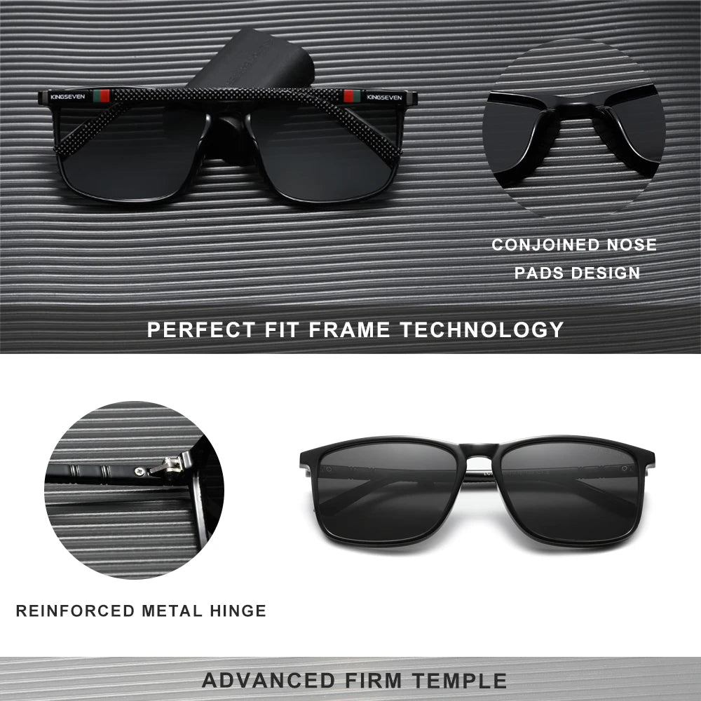 Elevate Your Outdoor Experience with 2024 Men’s Polarized UV400 Rectangle Sunglasses - Perfect for Fishing, Driving, and Casual Adventures!