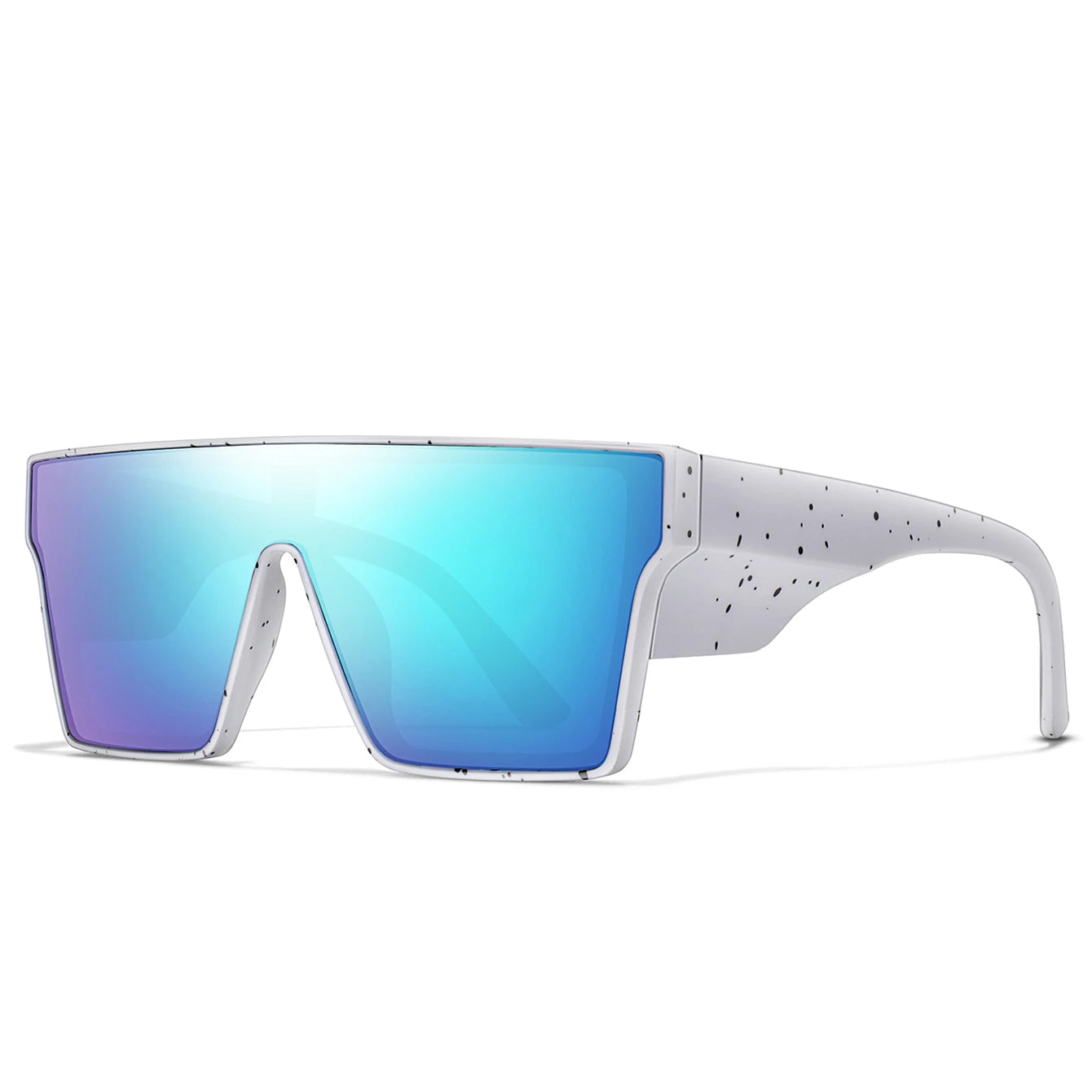 Elevate Your Outdoor Adventures with Colorful UV400 Big Frame Sunglasses for Men and Women - Perfect for Cycling, Hiking, Running, and Driving!