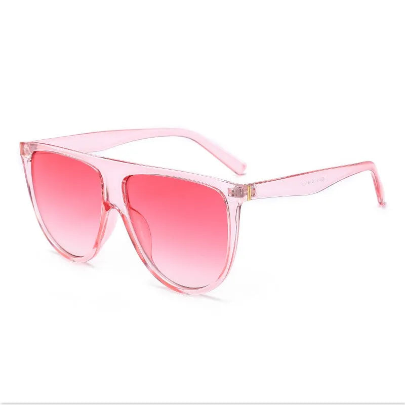 Elevate Your Style with Luxury Retro Flat Top Oversized Sunglasses - Perfect for Women, UV400 Protection