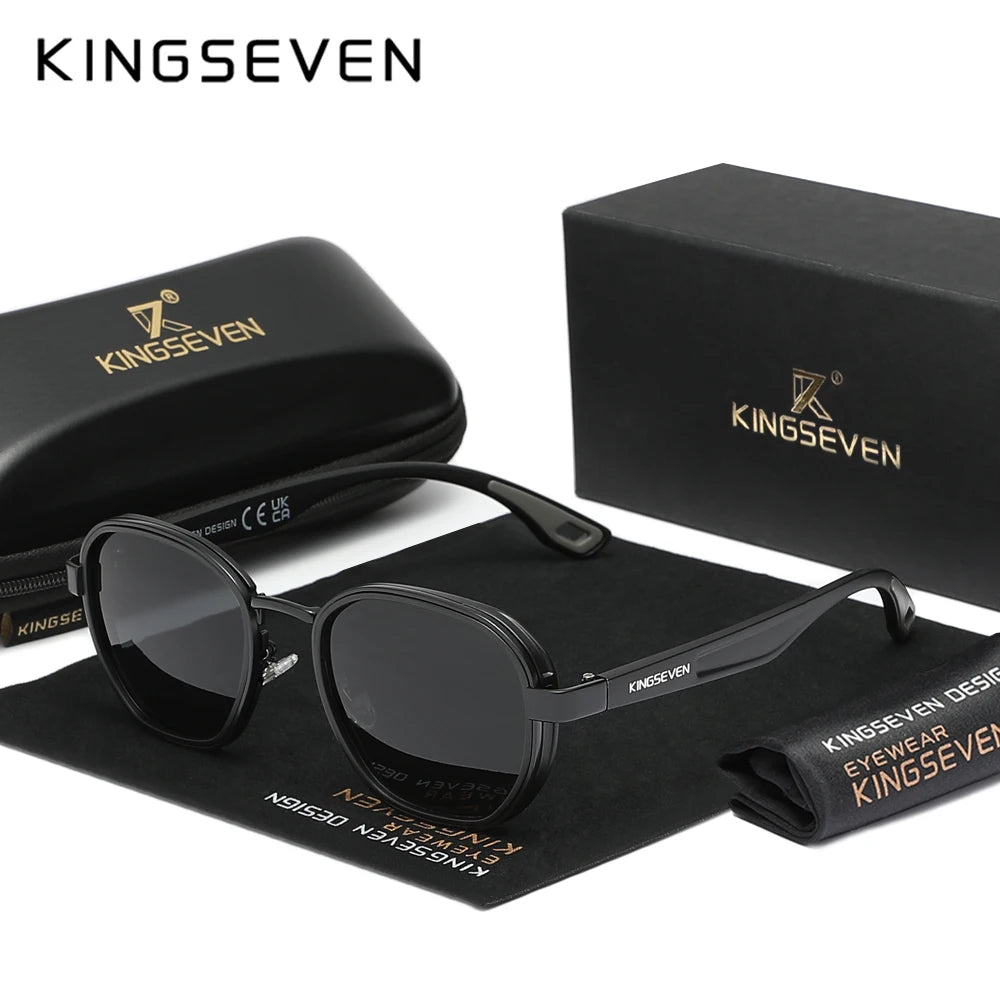 Stylish Polarized Sunglasses for Men - Vintage Oval Eyewear with UV400 Protection