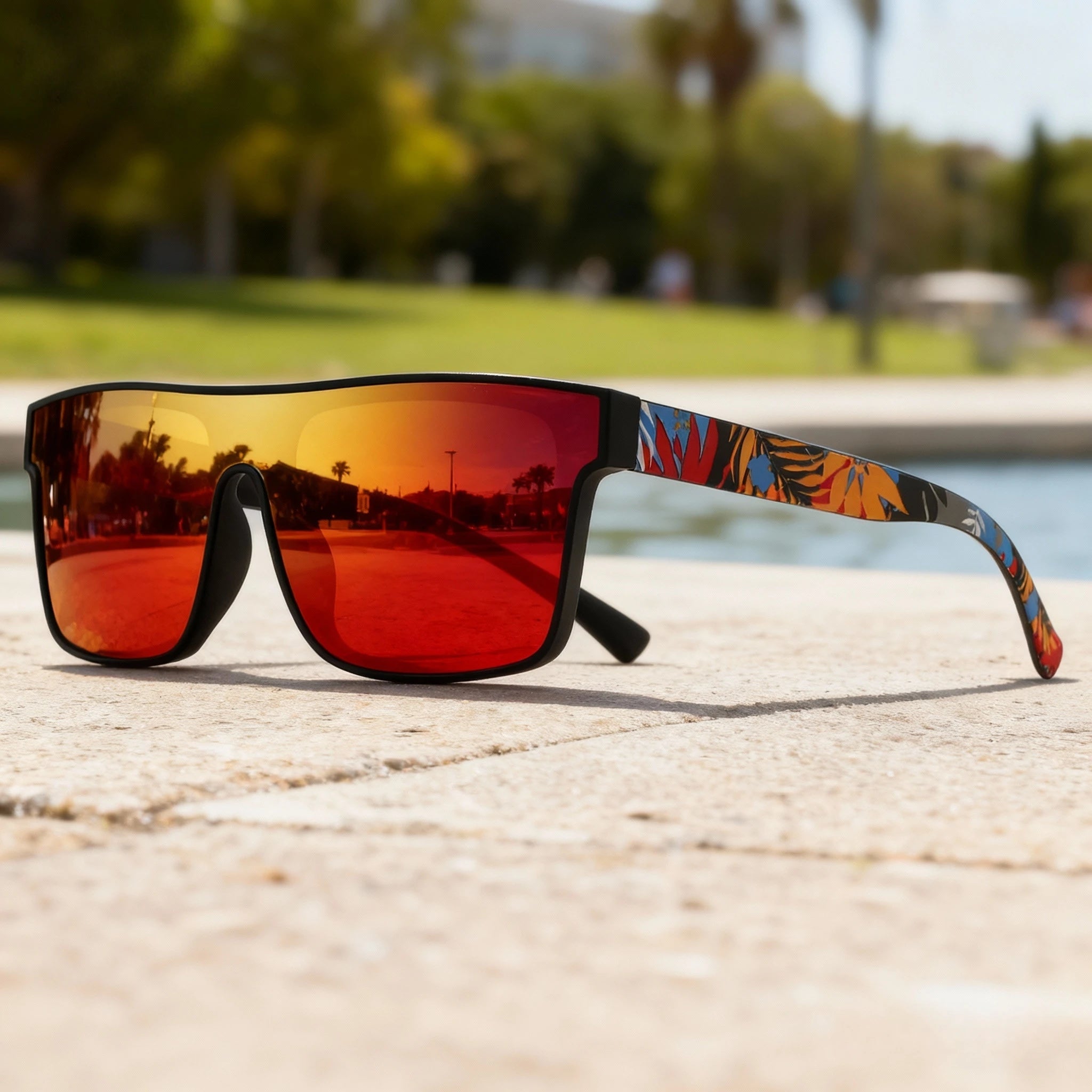 Elevate Your Outdoor Style with Classic Square Sports Sunglasses - Unisex Design for Cycling, Hiking, and Travel - The Ultimate Gift for Adventurers