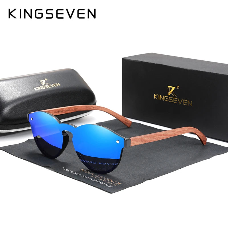 Elevate Your Style with Natural Bubinga Wooden Polarized Sunglasses for Men - Ultimate Protection and Fashion in One!