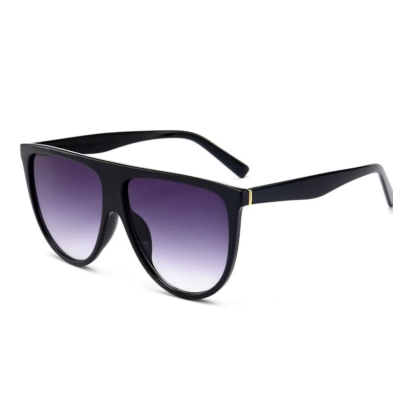 Elevate Your Style with Luxury Retro Flat Top Oversized Sunglasses - Perfect for Women, UV400 Protection