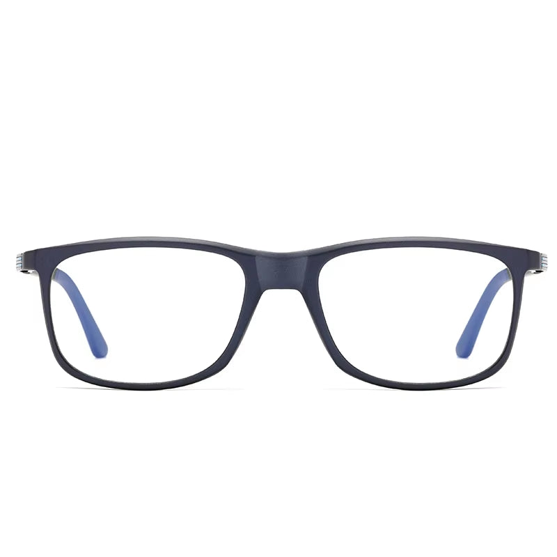  Fashion TR90 Rectangle Spring Hinge CP Eyeglasses for Men