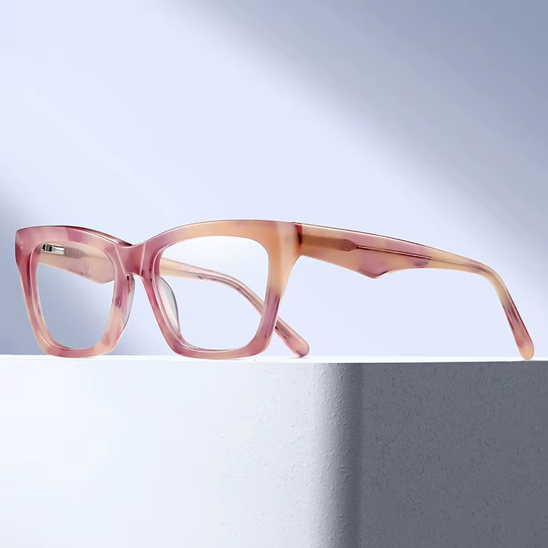  Cat Eye Acetate Pin-In Spring Hinge  Eyeglasses for Women