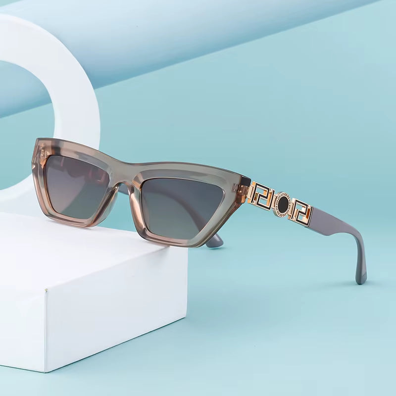  Fashion Cat Eye Personality Temples Sunglasses for Women