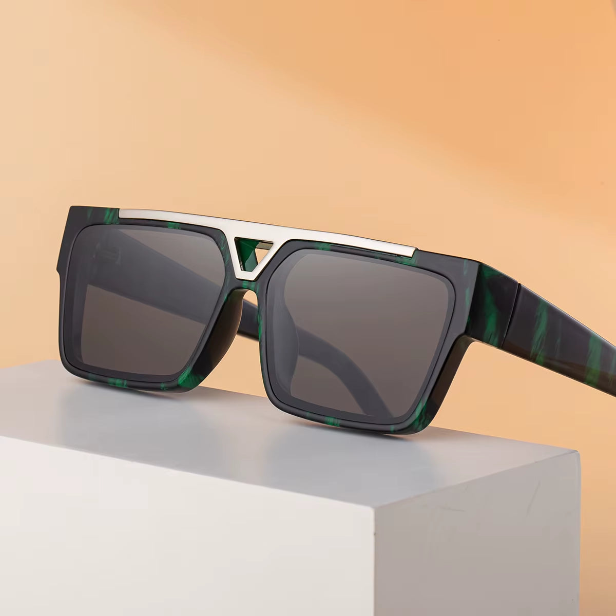 Designer Square Double Bridge UV400 Protection Sunglasses for Women & Men