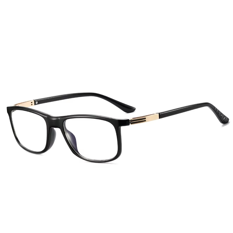  Fashion TR90 Rectangle Spring Hinge CP Eyeglasses for Men