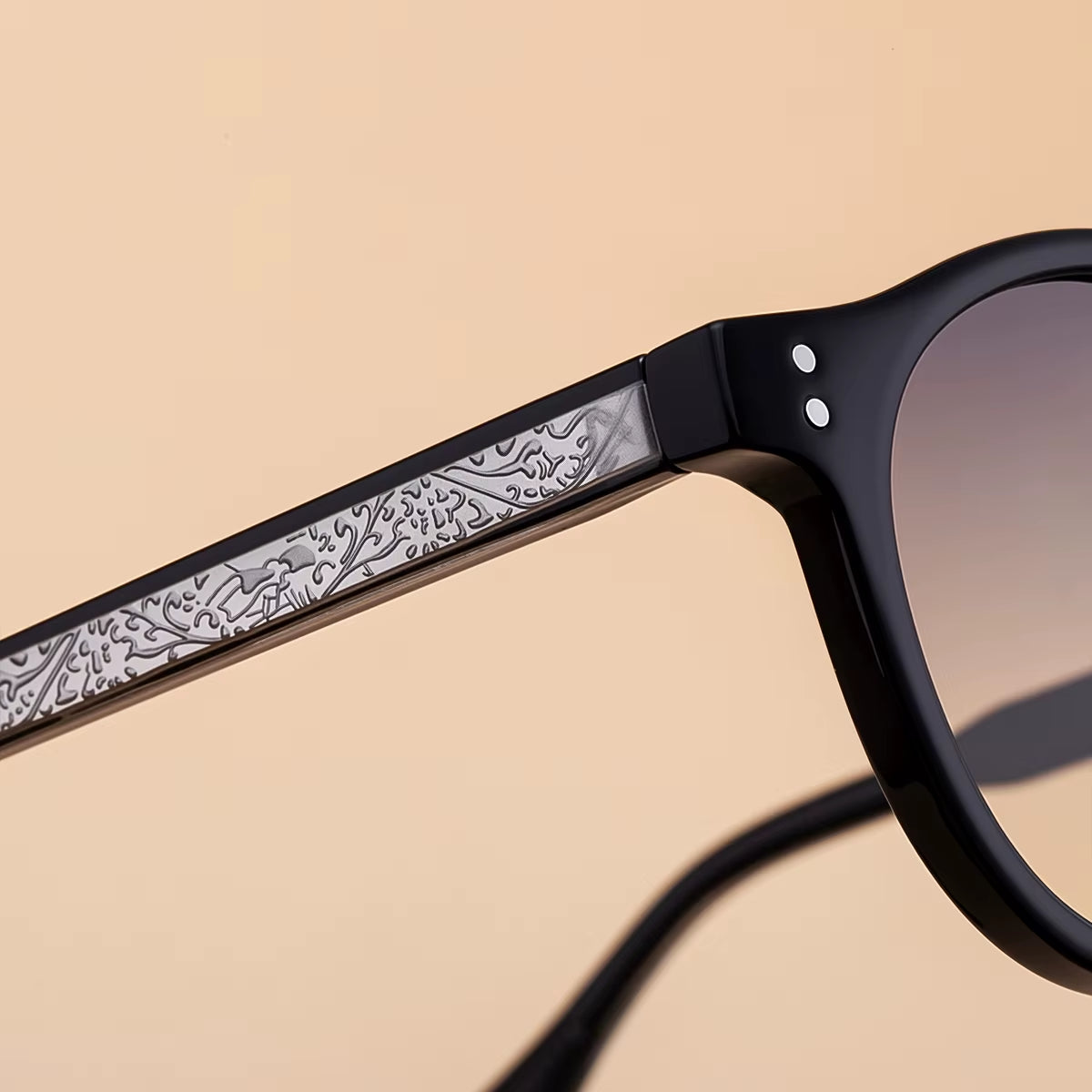 Designer Round PC Frame Pin-in Temples UV400 Sunglasses for Women 