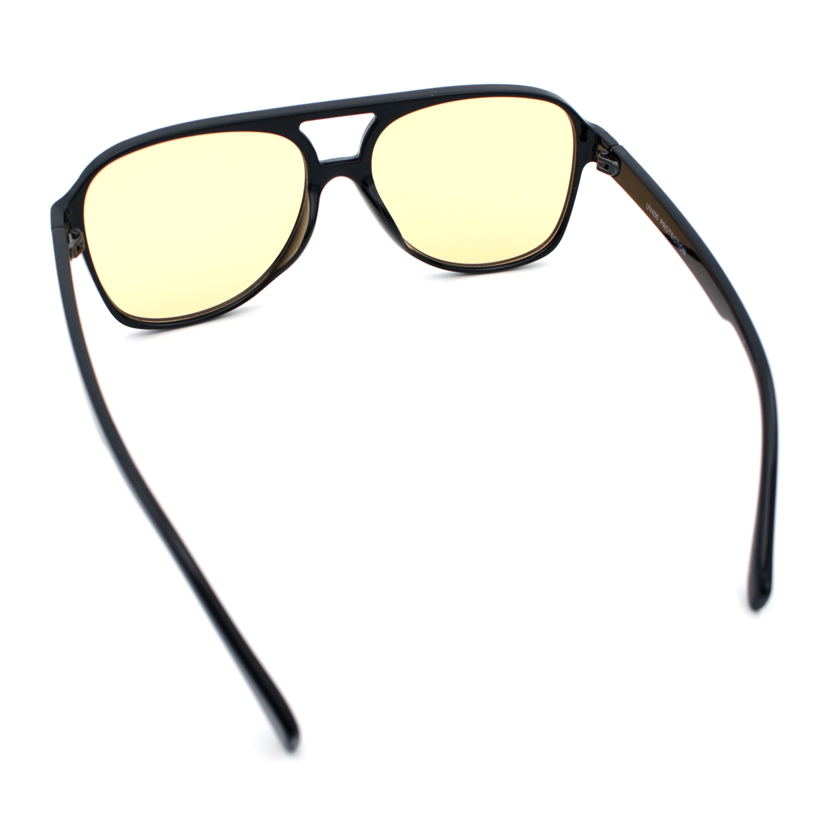 Mens Iconic Large Tear Drop Racer Plastic Fashion Sunglasses Black - Beige