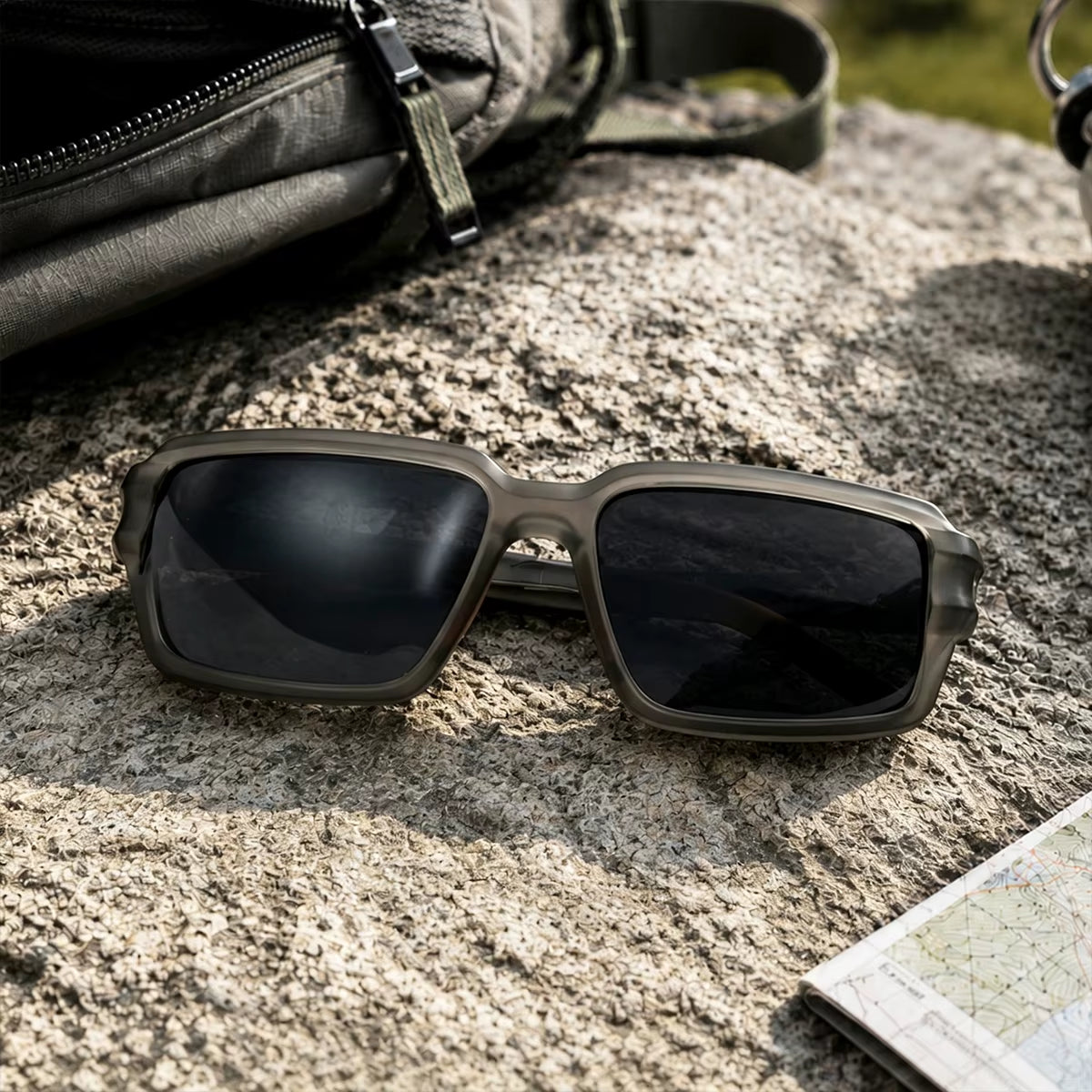 Sport Outdoor Rectangle Polarized UV400 Sunglasses for Women & Men