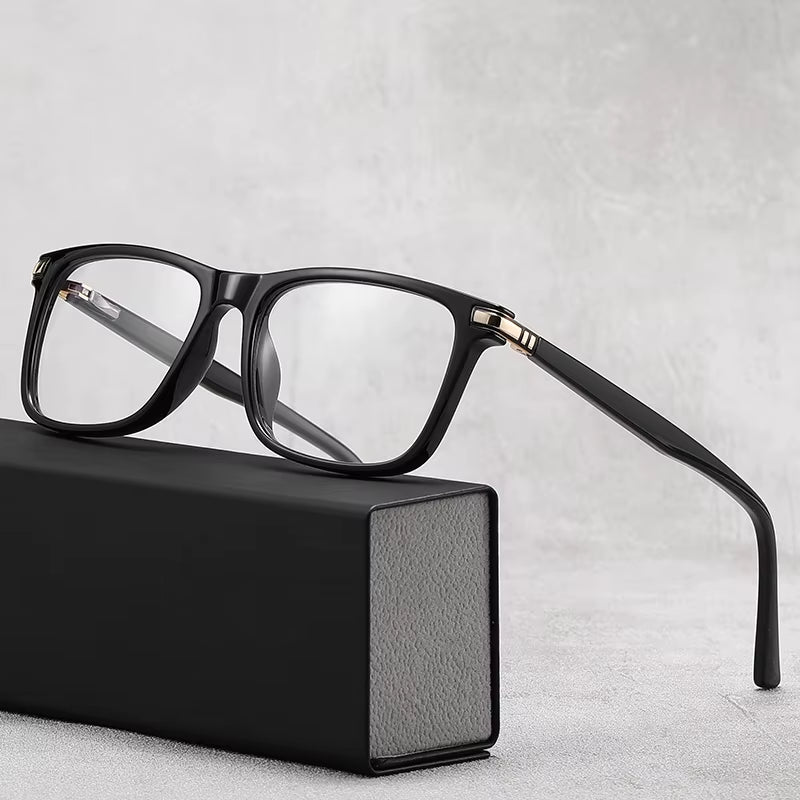  TR90 Rectangle Frame CP Arms Spring Hinge Eyeglasses for Men