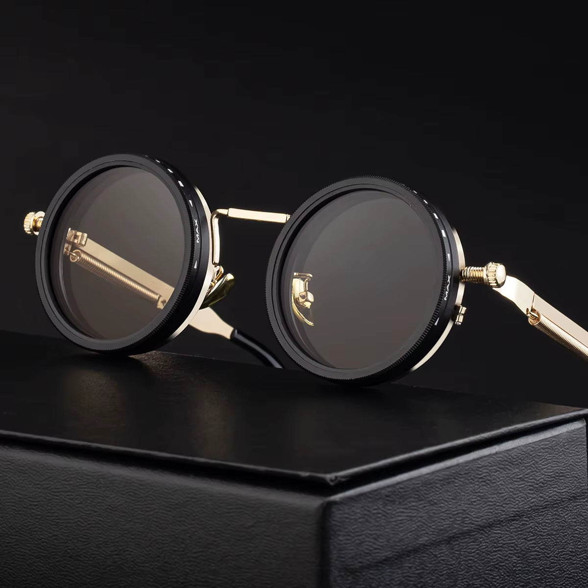 Designer round Rotary Adjustable Polarized Driving UV400 Sunglasses for Men