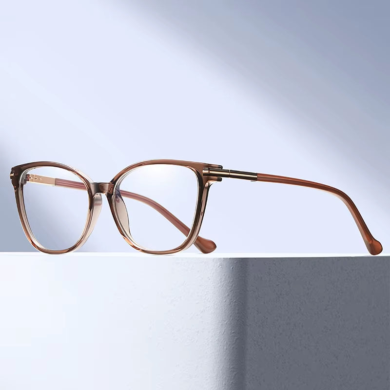 Square TR90 Frame Spring Hinge  Eyeglasses for Women
