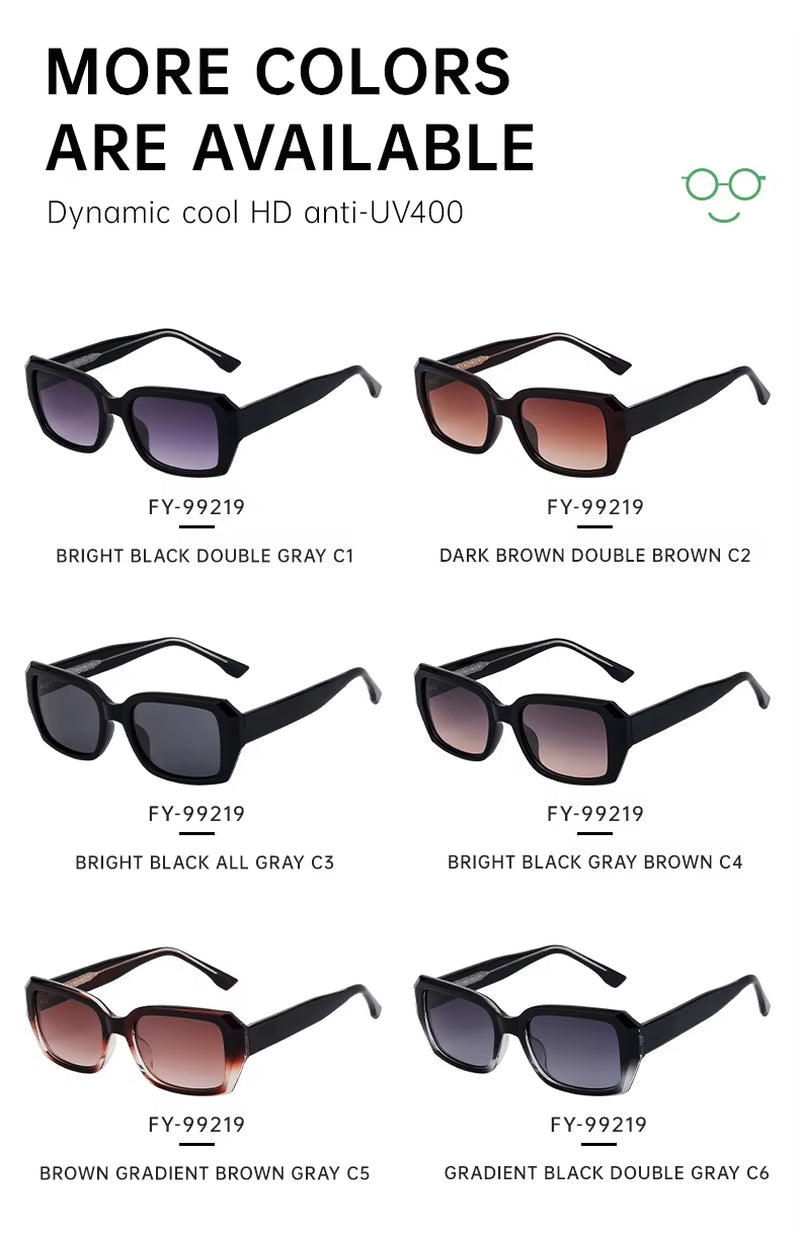  Designer Personality Rectangle CP UV400 Sunglasses for Women & Men