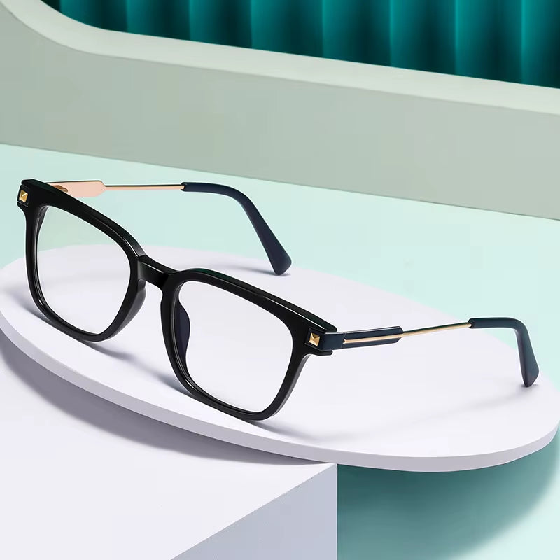 TR90 Square Spring Hinge Eyeglasses for Men