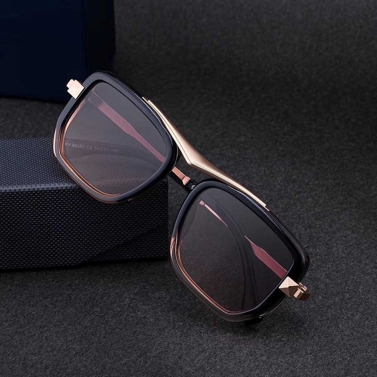  Designer Soft Square PC Frame UV400 Sunglasses for Men 