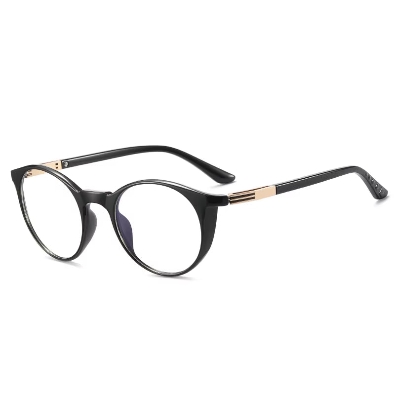 Fashion round TR90 Spring Hinge Eyeglasses for Men