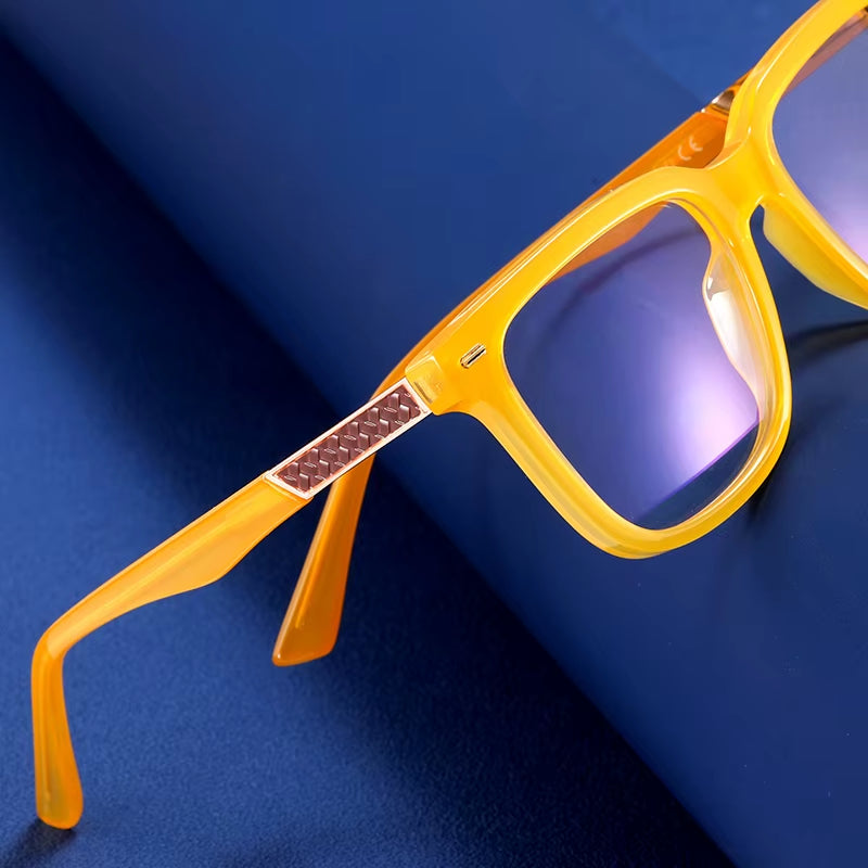  Square TR90 Spring Hinge  Eyeglasses for Men