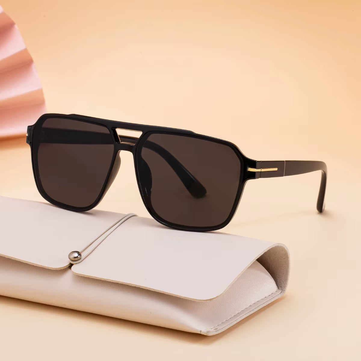 Designer Square Double Bridge UV400 Protection Sunglasses for Women & Men