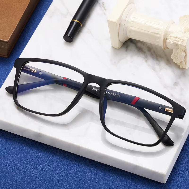  Retro TR90 Spring Hinge Eyeglasses for Men