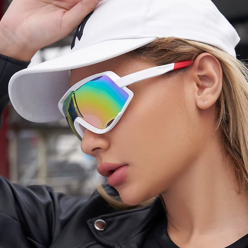 Sport Oversized One Piece Coating UV400 Sunglasses for Women & Men