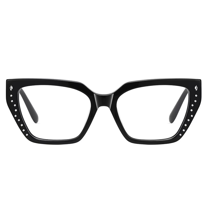 Square Acetate Pin-In Spring Hinge  Eyeglasses for Women