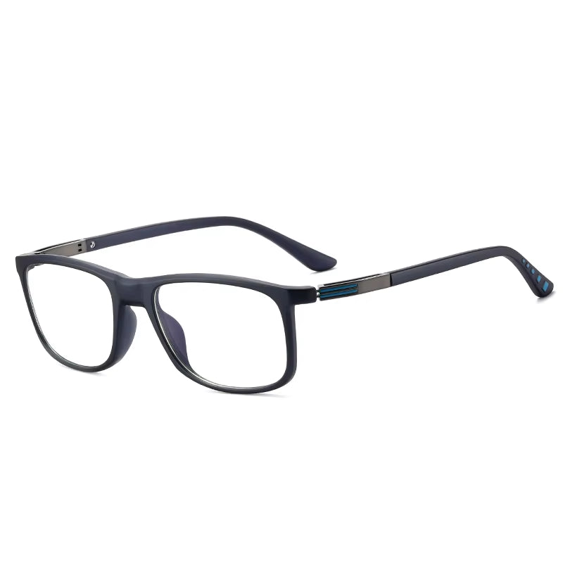  Fashion TR90 Rectangle Spring Hinge CP Eyeglasses for Men